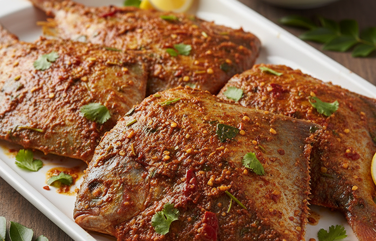 Silver Pomfret Marination