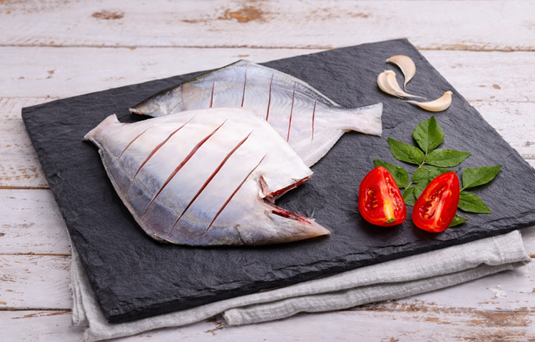 Silver Pomfret Full BBQ